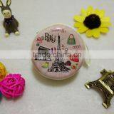 Fashion Paris Style Popular Round Zipper Tin Box Zipper Coin Purse thumbnail-3