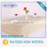 Golden Printing Decoration Biodegradable PP Nonwoven Tablecloth thumbnail-1