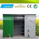 2015 Green Rustproof Zinc Coated Galvanized Metal Garden Tools Shed for Outside Garden thumbnail-1