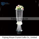 Shining crystal tall wedding decoration flower stand