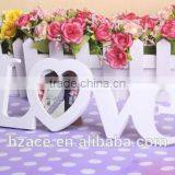 White Red Love Design Wedding Decoration Wooden Photo Frame thumbnail-1