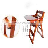 Convenient Pine Paulownia Wooden Baby High Chair Baby Dinner Chair and Table,baby Feeding Seat,highchairs thumbnail-4