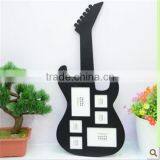 Custom Handmade Guitar Shaped Wood Collage Photo Frame Wholesale thumbnail-2