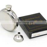 5 OZ Mirror Stainless Steel Flagon / Stainless Steel Hip Flask / Stainless Steel Wine Bottles (with Small Funnel) thumbnail-5