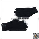 Fashion My-call Smart Phone Touch Screen Knitted Black Gloves,knitted Bluetooth Gloves thumbnail-4