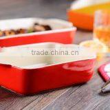 2017 Colorful Glazed Stoneware Baking Pan Dishes Custom Ceramic Bakeware Sets thumbnail-5