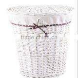 Hand-Woven Willow Wicker Customized Dirty Laundry Basket thumbnail-3
