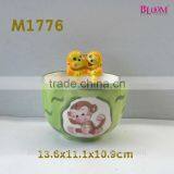 modern colorful ceramic cartoon bowl