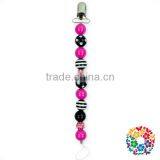 2017 Wholesale Silicone Beads Baby Pacifier Chain Clip thumbnail-6