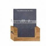 Wooden Menu Holder Holder A4 A5 Menus With Acrylic Pocket to Hold Insert thumbnail-4