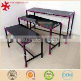Modern 3-layer Retail Store Fixture Metal Clothing Display Table With 4 Legs thumbnail-3
