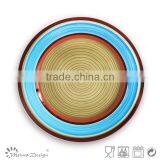 Handpainted Ceramic Stoneware Dinner Plate thumbnail-5