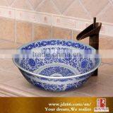 Jingdezhen Traditional Blue and White Ceramic Kitchen Sinks thumbnail-1