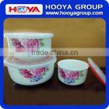 3pcs Round Ceramic Crisper Fresh Box Microwave Crisper Food Storage Containers thumbnail-1