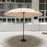 Outdoor 9FT Tan Garden Market Fiberglass Umbrella thumbnail-1