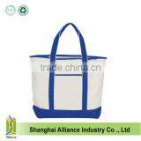 Large Capacity 16OZ Canvas Tote Bag With Two Red Handle,Cheap Canvas Shopping Bag With Handle thumbnail-6