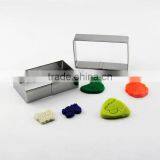 100% Food Grade Baking Tools Stainless Steel Rectangle Shape Cookie Cutter Hot Sale Cake Decorating Tools thumbnail-1