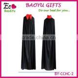 Halloween Black Death Large Party Long Black and Red Cloak Hooded Long Black Devil Cloak thumbnail-3