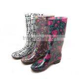 Varies New Prints Rain Boots Women PVC Wellies thumbnail-1