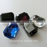 Loose Colorful Rectangle Machine Cut Faceted Fancy Stone Crystal Glass Bead thumbnail-5