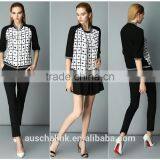 Autumn Outdoor Fashion Stylist Dot Print Patched Jacket Wholesale thumbnail-6