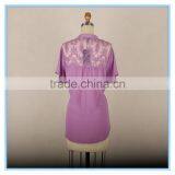 Ladies Lace Elegant Formal Shirt for Short Sleeves thumbnail-3