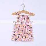 MGOO High Quality Cotton Dress Tulle Girl Floral Print Little Dress Infant Kids Sleeveless Dress CS002 thumbnail-2