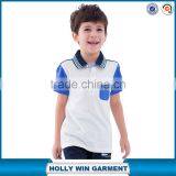 China Manufacturer Casual Contrast Color Breathable Kids Polo t Shirts Wholesale