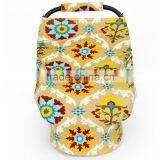 Wholesale Cute Animal Printed Cotton Nursing Baby Car Cover 2pcs Sets thumbnail-5