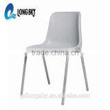 LS-4004 New Plastic School Chair With Steel Frame PP Cheap Plastic Restaurant Chair thumbnail-3