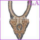New Design Big Piece Customized Raw White Lace Decoration Voile Mesh Collar Lace thumbnail-6