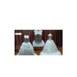 Fashion Ball Gown Strapless Beading Bodice Wedding Dress Silhouettes / Bridal Gown