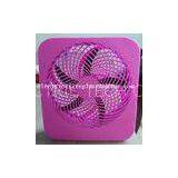 Pink Lightweight Square Electric Fan Battery Operated Cooling Fan With Handle thumbnail-1