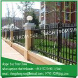 Powder coated anti rust wrought iron fencing wholesale