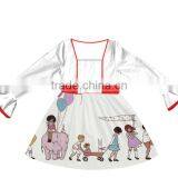 New Lovely Pattern Clothes Manufacturer Girls Flutter Pearl Frock Design Dress Wholesale Children's Boutique Clothing thumbnail-1