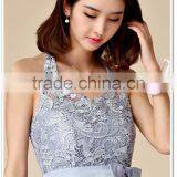 Fashion Women Halter Neck Formal Sexy Lace Bridesmaid Dress Ladies Off Shoulder Ball Gown Wedding Party Dresses thumbnail-4