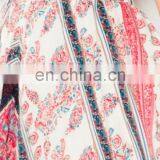 New Fashion Skirt in Red Print Boho Long Maxi Skirt, Latest Long Skirt Design thumbnail-5