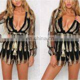 NO MOQ Fast Shipping Long Sleeve Dress Open Front Casual Sleeping Dresses thumbnail-1