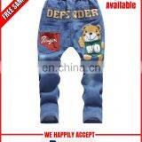 Custom printed children jeans at wholesale