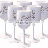 White Acrylic Champagne Glasses Flutes