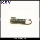 Gold Brush Custom Brand Logo Metal Garments Zipper Puller thumbnail-2