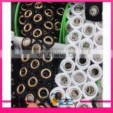 Latest Design Gold Metal Grommet Eyelet Black Polyester Lace Trimming for Garment and Shoe thumbnail-2