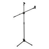 M-200 Custom Height Adjustable Iron Black Microphone Stand Tripod thumbnail-1