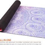 Organic Natural Rubber Suede Microfiber Printed Custom Logo Eco Friendly Pilates Yoga Mat thumbnail-4