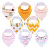 Pink Newborn 8 PackCotton Baby Organic Burp Cloths Cotton Baby Bandana Bibs thumbnail-2