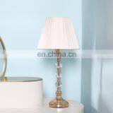 Elegant Crystal Decorative Design Modern Bedroom Metal Night Lamp for Bedside
