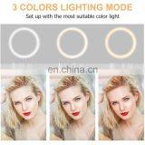 10" 26 cm Video Live Photography Photo Led Desktop Ring Light With Tripod Stand Phone Holder thumbnail-6