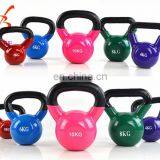 Factory Wholesale Colored Vinyl Rubber Coated Kettlebell thumbnail-1