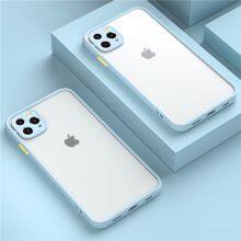 Shockproof Armor Matte Case For IPhone 12 11 Pro Xs Max XR X 6 7 8 Plus SE Mini Luxury Silicone Bumper Clear Hard PC Cover Funda thumbnail-4