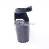 Wholesale Platform Woman Slingback Chunky Heel Buckle Sandals New Design thumbnail-5